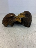 Brass Eaglehead sculpture, signed and numbered