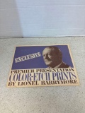 Lionel Barrymore color etch prints