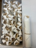 box of wooden flatware sets