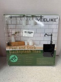 Peel and stick backsplash tiles