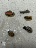 Goodyear lapel pins and blimp tie clip