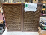 pair of fisher ten inch towers with mids and Tweeter subwoofer re-coned