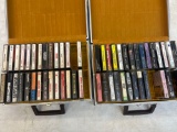 two cases of cassette tapes