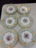 6 Honore Paris plates, 1850s