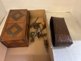 vintage tools and tramp art box