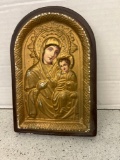Russian icon mother and child