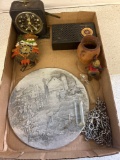 General Electric interval timer, Ge portable radio, black forest mini cuckoo clock, little Viking