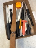 knives all kinds including pampered chef and 2 sharpeners