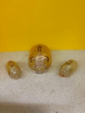 Vintage glass piggy banks