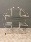 Mid-century circular plant stand