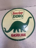 Sinclair Dino gasoline dinosaur metal sign