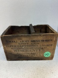 Winchester, antique ammo wooden box