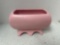 McCoy pottery footed pink spring wood planter
