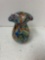 art glass vase with Murano look