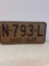 1945 Ohio license plate