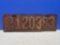 1919 Ohio license plate