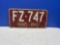 1962 Ohio license plate