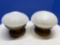 mid-century 1950s frosted glass globe ceiling fixtures