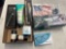 Aqua sonic toothbrush, reading glasses, heating pad, pressing comb