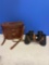 World War II military M3 binoculars in case