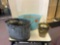 vintage metal buckets