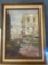 Oil painting European city artist signed