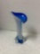 Murano Italy blue and white jack in the pulpit vase