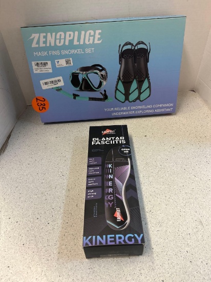 snorkel set and plantar fasciitis soles