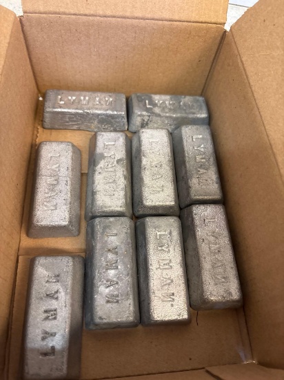 10 1 pound bars of lead