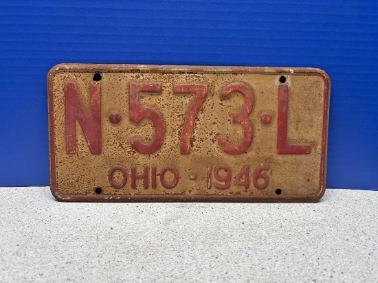 1946 Ohio license plate