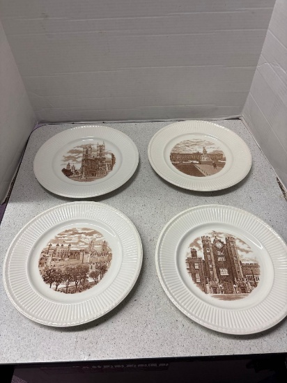 Four Wedgewood old London views plates