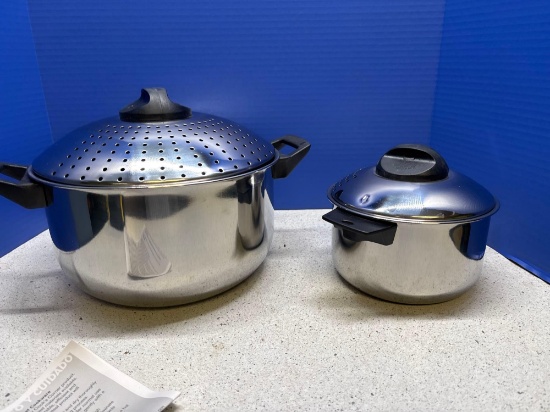 stainless steel pasta cookers with locking lids