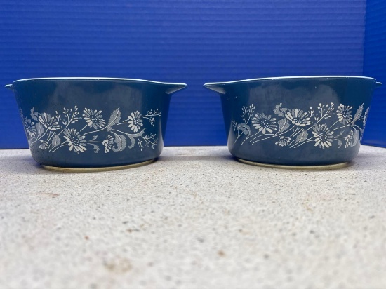pyrex colonial mist Both are 473B