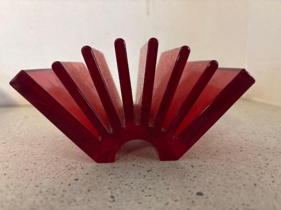 GUZZINI red lucite Card holder