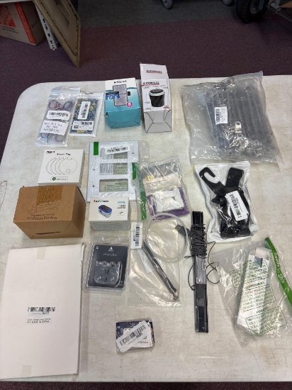 Scissors, iron on patches, car ashtray, More