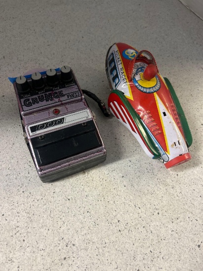 rocket racer metal toy, and grunge FX 69