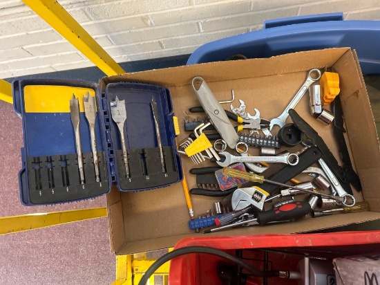 spade bit set, wrenches and more
