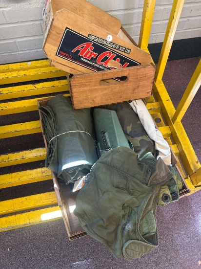 military and wooden crates