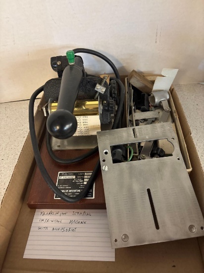 Franklin hot stamping imprinting machine