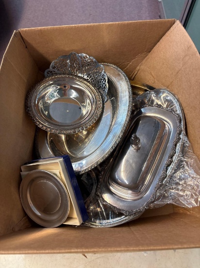 Box of silver plate