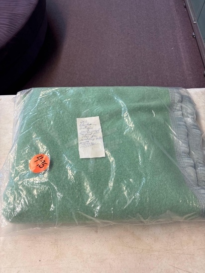 Vintage 100% wool blanket, received in 1941 as wedding gift