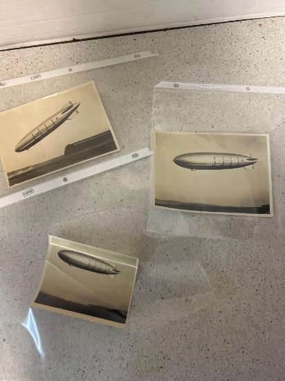 3 pictures maiden flight Macon airship