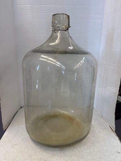 Antique glass jug 24 inches tall