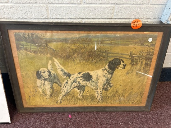 Frames spaniel dog art