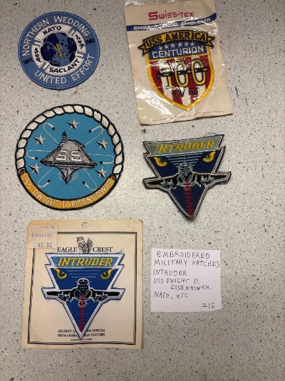 Embroidered military patches
