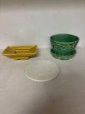 Three pieces of McCoy pottery