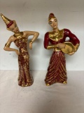 Gilner California Pottery Asian or Balinese dancers