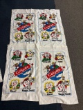 4 NOS Colgate, toothpaste advertising Towels