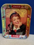 Coca-Cola 1950 metal tray