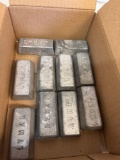 10 1 pound bars of lead